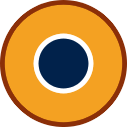 Blue and yellow roundel.